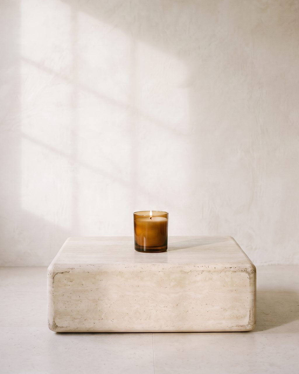 Marble Morning set: candle